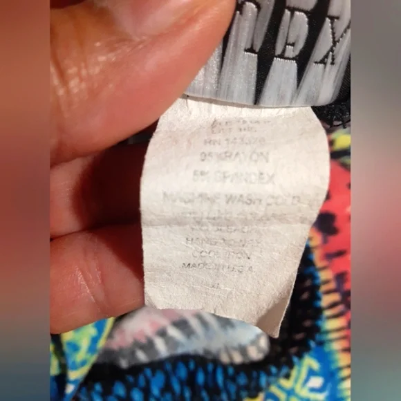 Objex Women's Maxi Skirt Multicolor Sycadelic Print Size XL - Picture 7 of 7